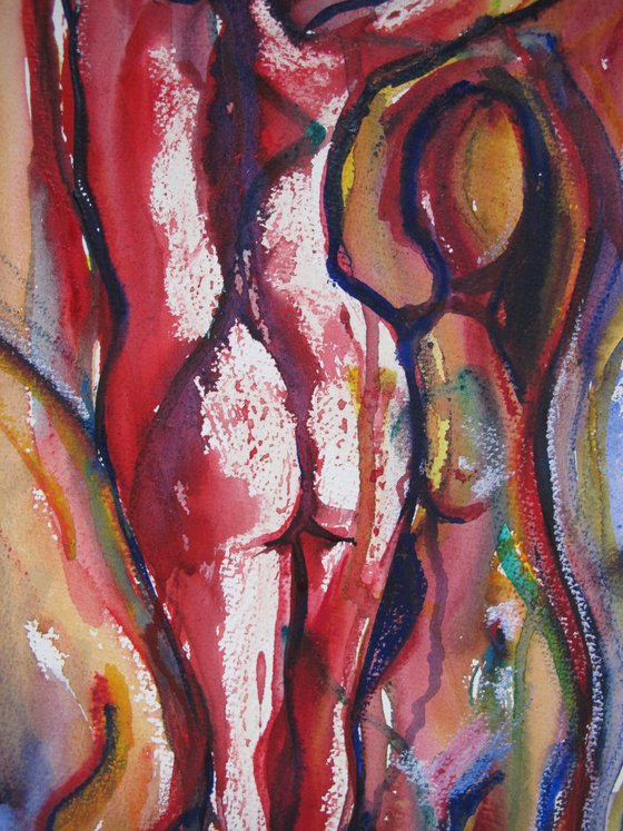 interlocking nudes A L Commission
