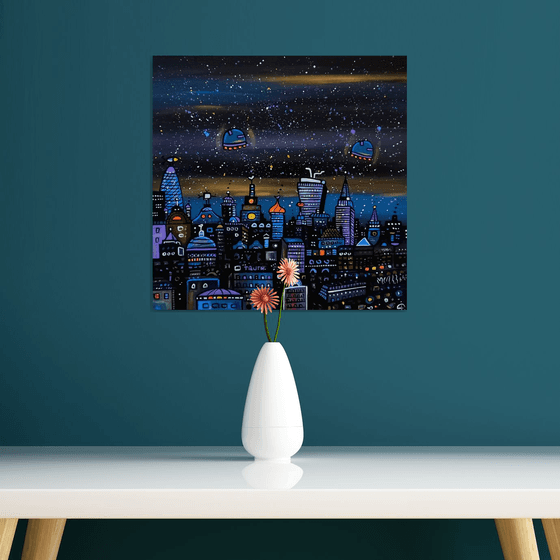 Parallel London at night