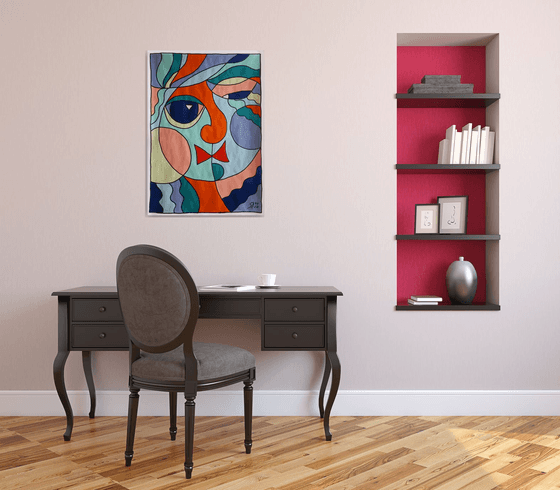 COLOR, SHAPE, EMOTION 03... / ORIGINAL ACRYLIC PAINTING