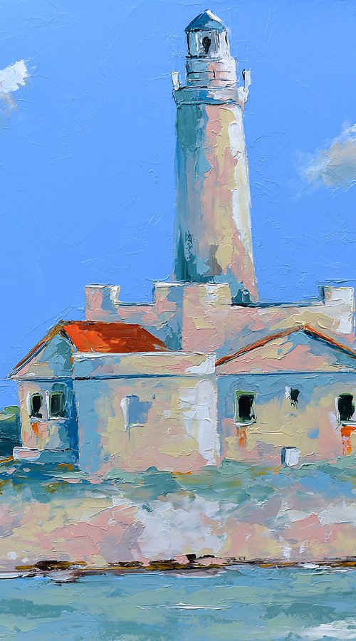 Porter lighthouse in Croatia. Adriatic sea by Marinko Šaric