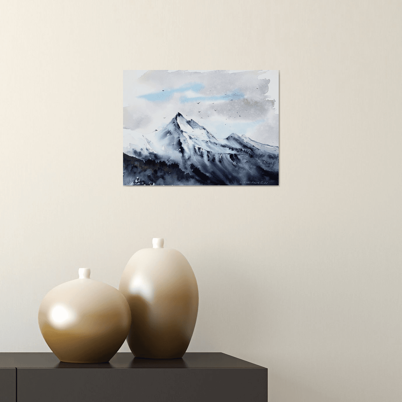 絵画 Winter Mountain s-l1200.jpg