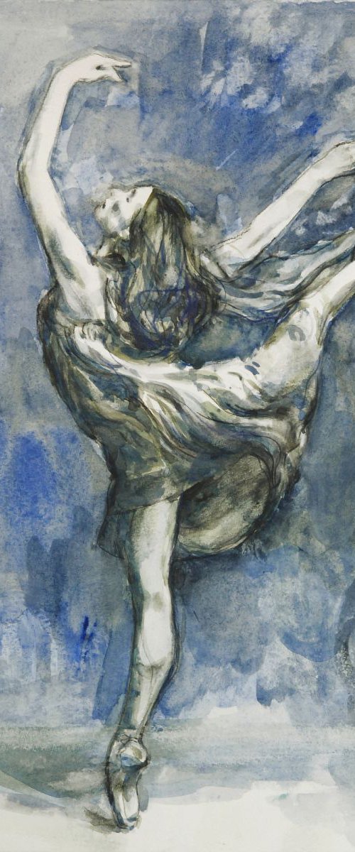 Ballerina dancing by Aleksandra Galas