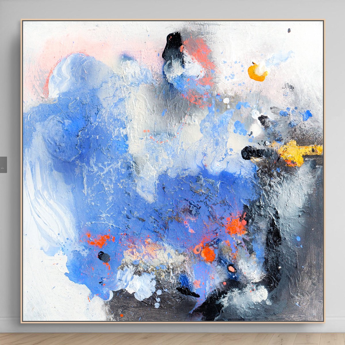 Organic Abstract Painting By Adriano Ribeiro, 31 X 31, Inner Vision, Original Artwork