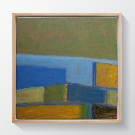 Wheat Fields By The Sea - Abstract Seascape