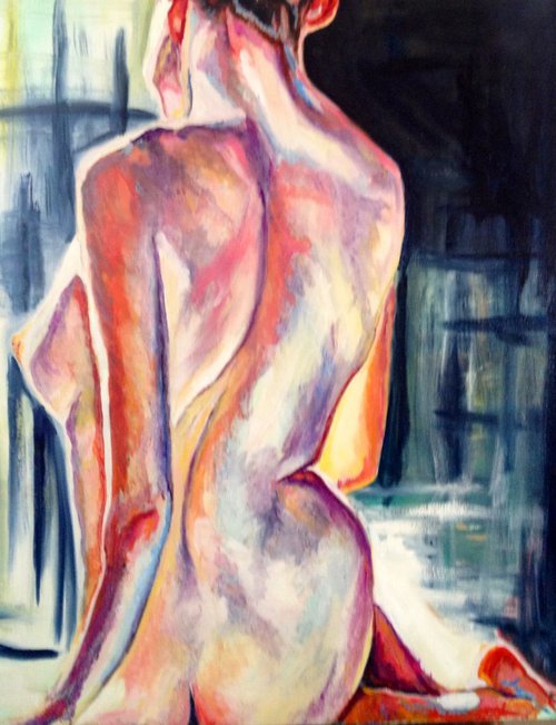 Nude Dancer-back view by Sandi J. Ludescher