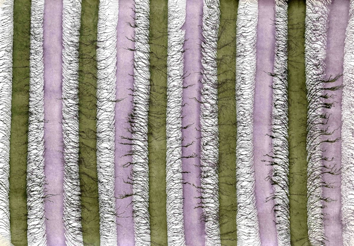 Abstract Acrylic Painting By Sumit Mehndiratta, 60 X 40", Exploflora Series No. 39, Original Artwork