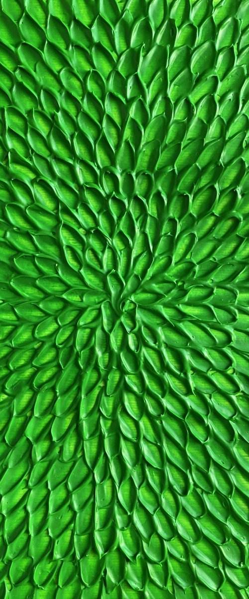 Fluorescent cactus (on paper, unframed) by Guzaliya Xavier