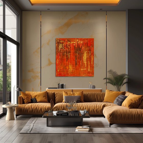 Hand-painted Red Gold