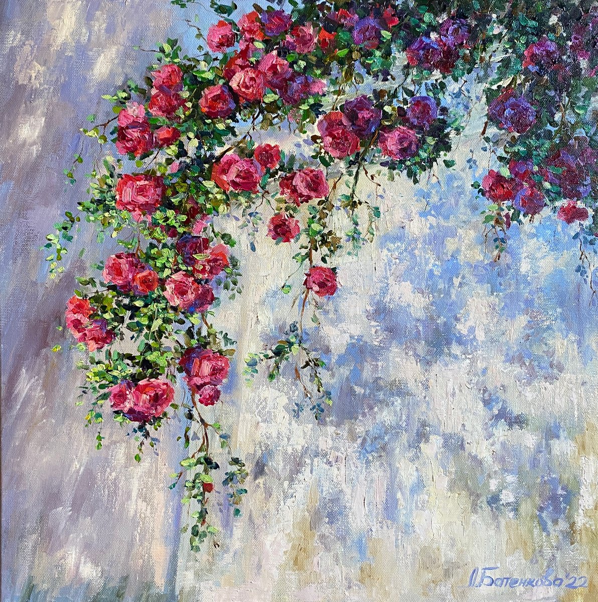 Climbing roses by Larisa Batenkova