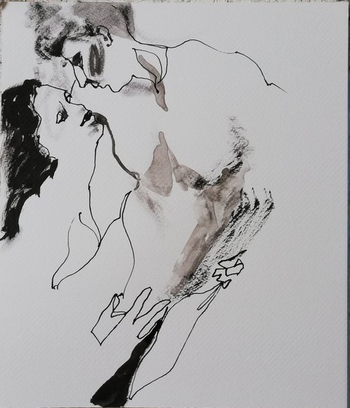Lovers**Erotic Drawing* by Jelena Djokic