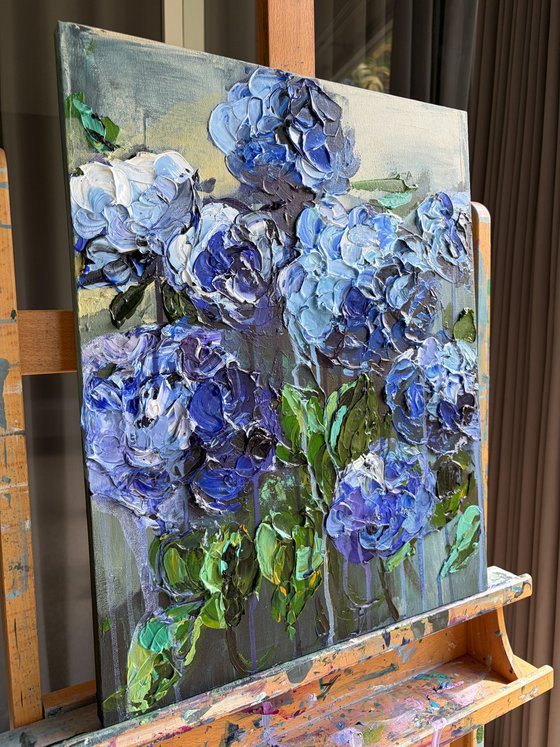Indigo Hydrangea — Blue Floral