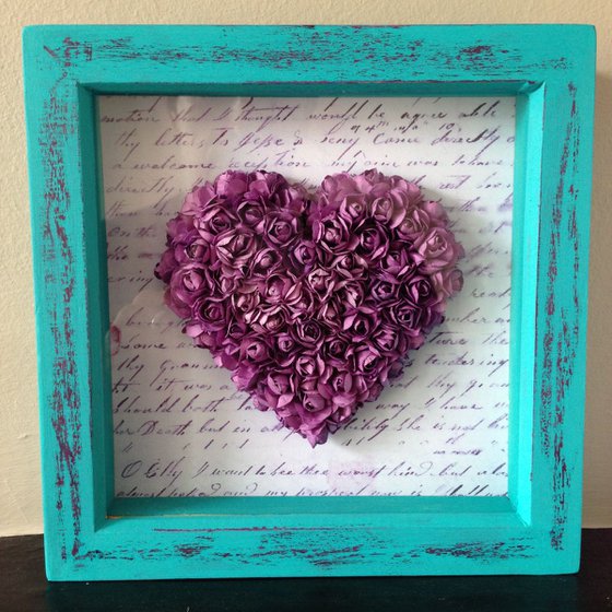 Purple Old Love - Vintage Heart