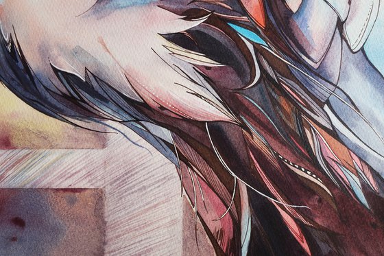 Blue heron. Commission for James.