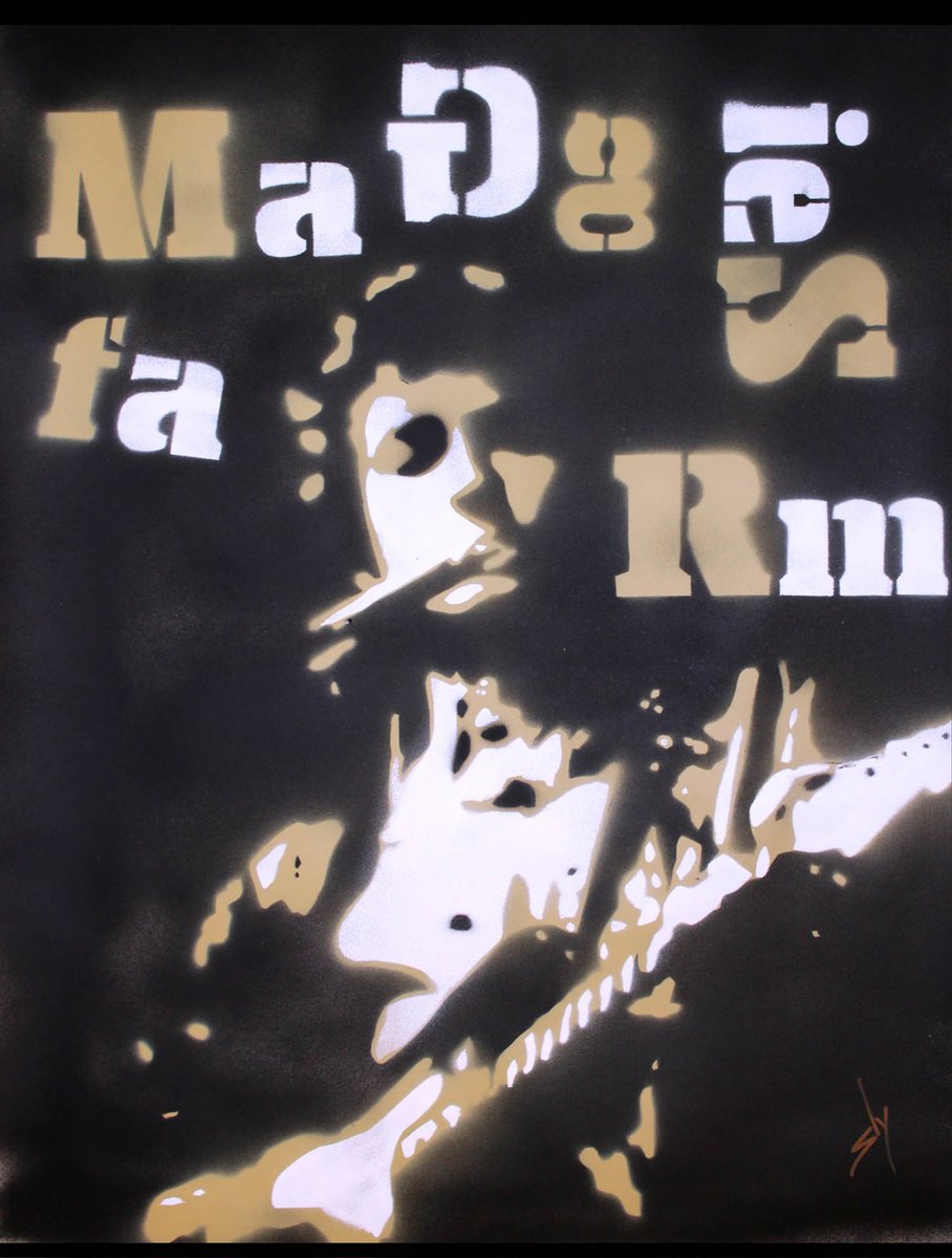 Urban And Pop Abstract Painting By Juan Sly, 22 X 30", Pop Moment 5 (P)., Original Artwork