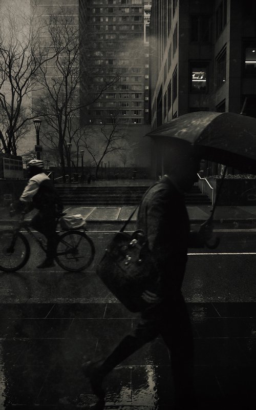 December rain in Philadelphia by Elena Raceala