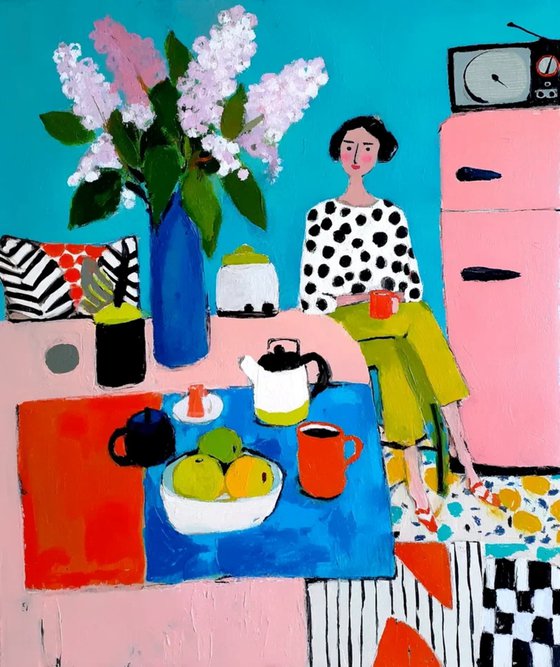 Woman Drinking Tea