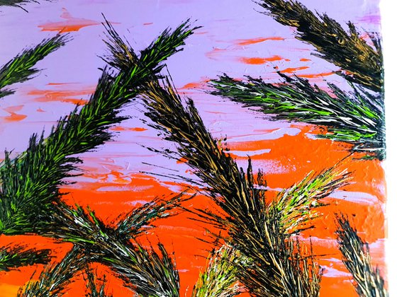 Grass In Purple Color