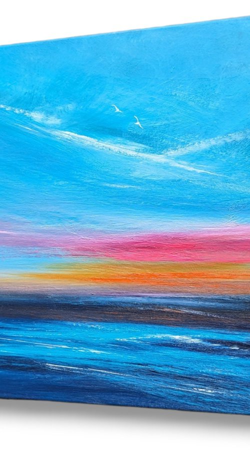 Morning Embers, seascape by Mel Graham