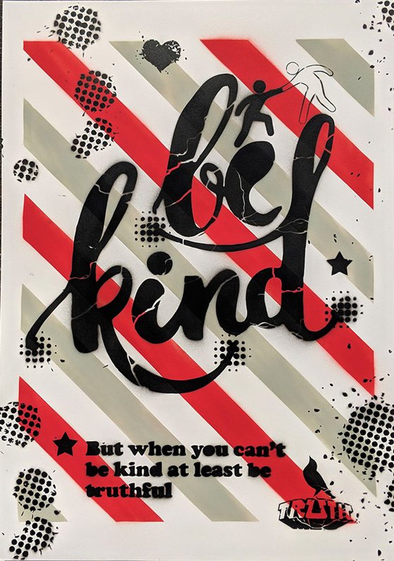 Be Kind - Demotivational Poster no.23 (grey/red detail)