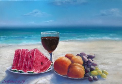 Breakfast on the Beach by Nataly Mikhailiuk