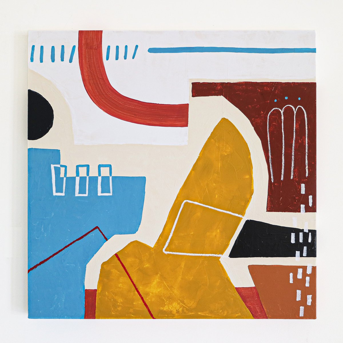 Abstract Painting - To say (Original, 30x30 | 76x76 cm) by Hyunah Kim