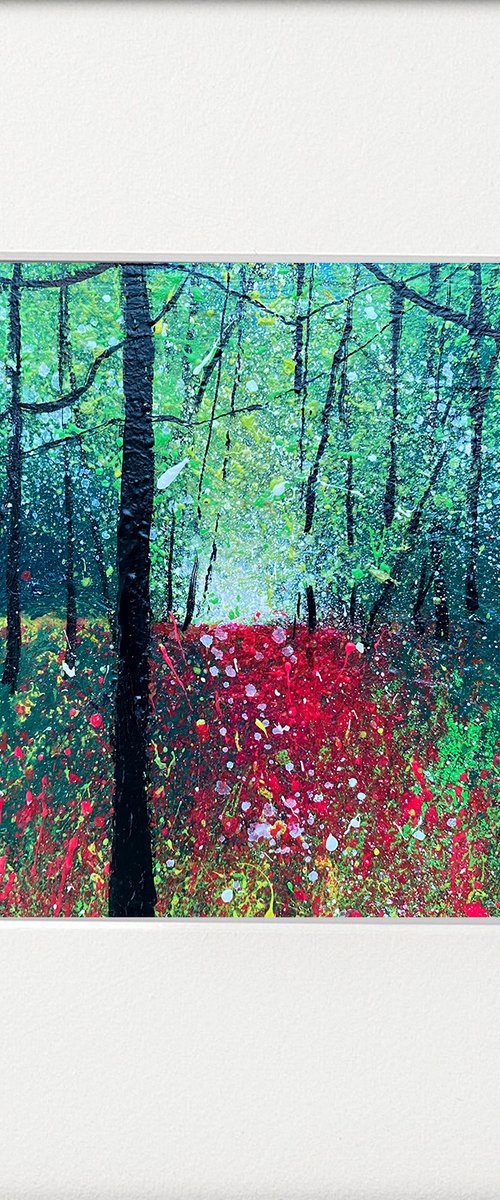 Seasons -  Late Spring Woodland Foxglove Glade by Teresa Tanner