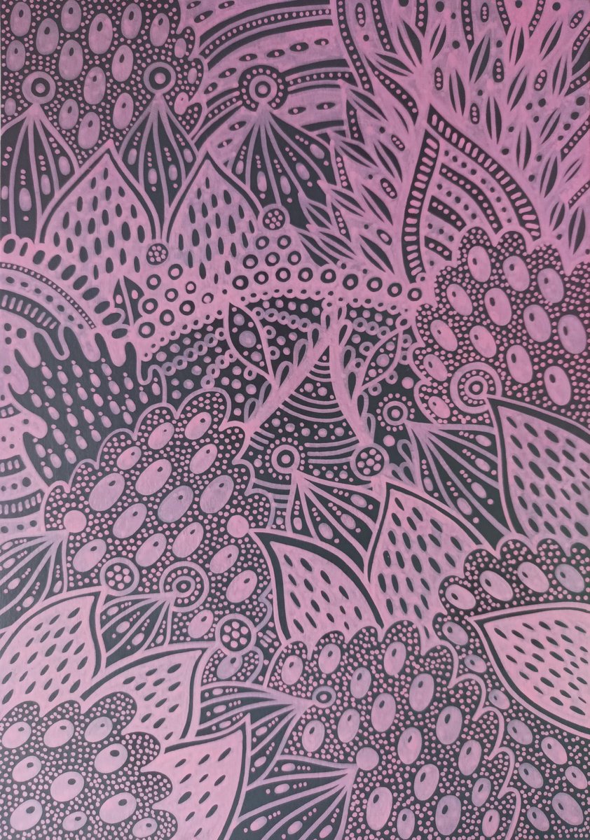 Surreal Pattern n.87 - Pink by Veronika Demenko