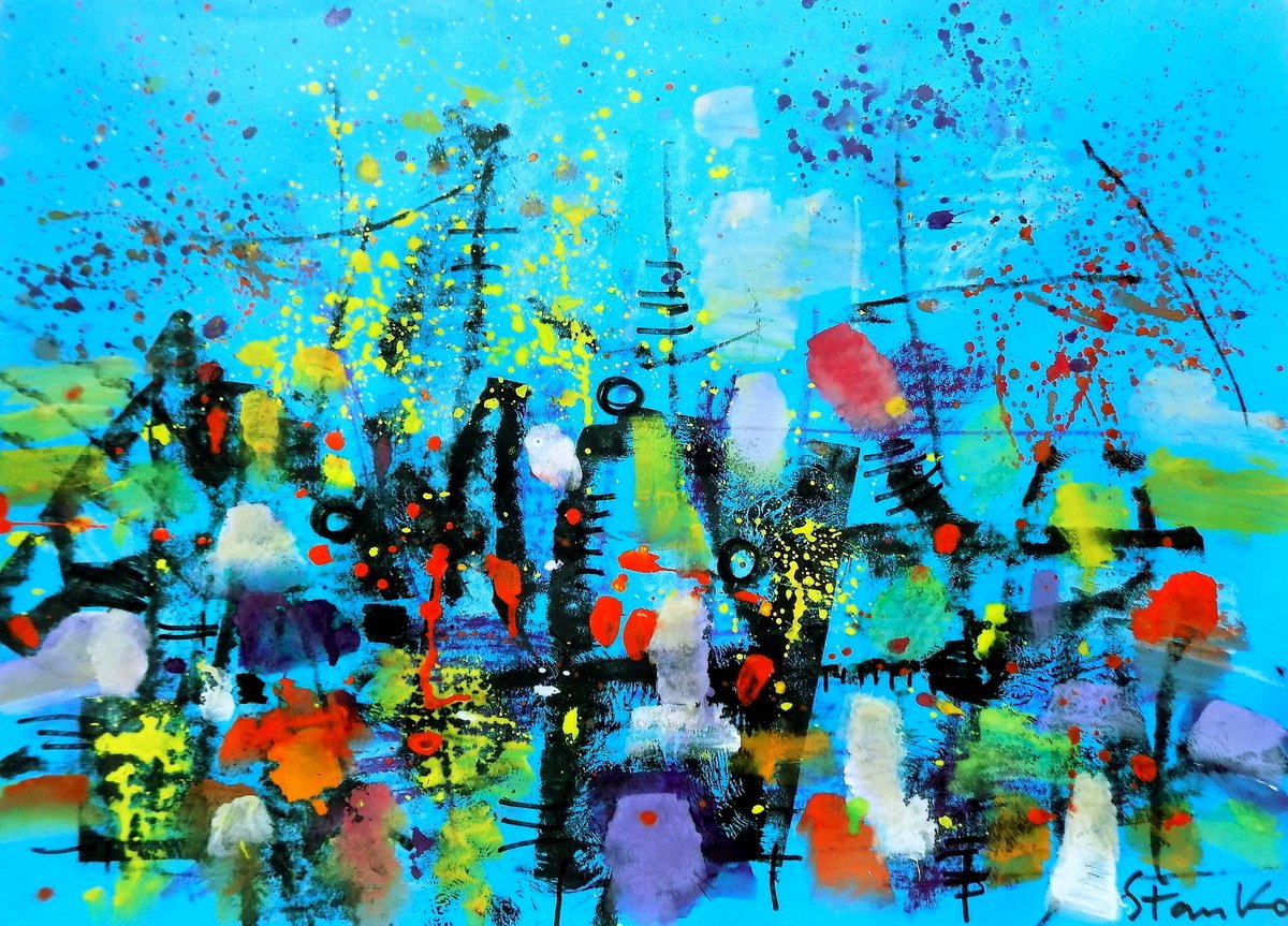  Landscaping On Jazz-Lix By Stanislav Bojankov, 28 X 20, Artwork For Sale On Artfinder
