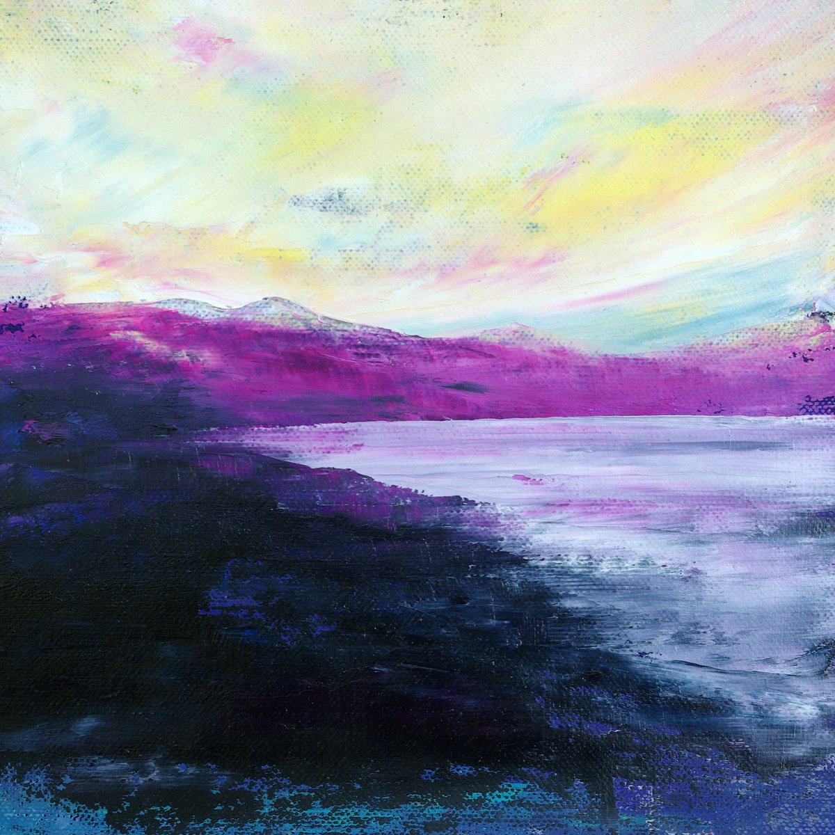 Magenta Dawn By Oconnart, 10 X 10, Artwork For Sale On Artfinder