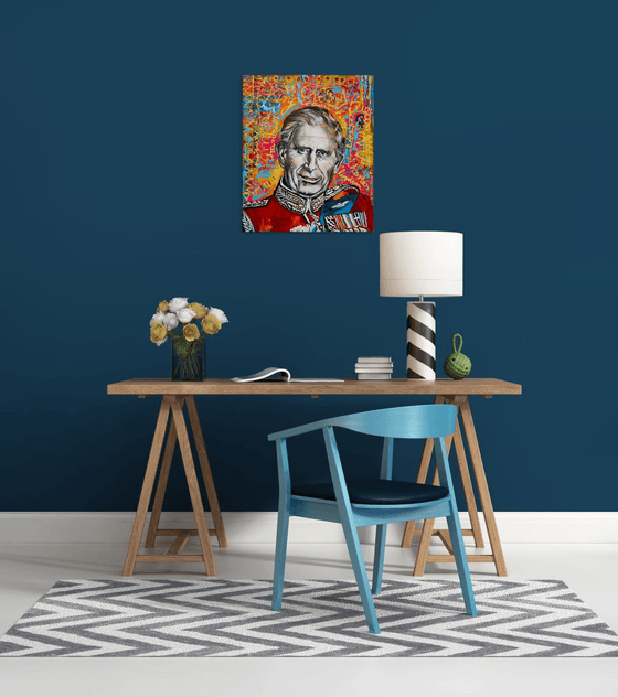 King Charles III- Pop art portrait