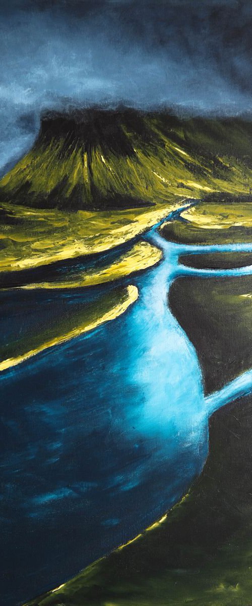 Mountain and the Storm - Fields and Colors Series by Danijela Dan