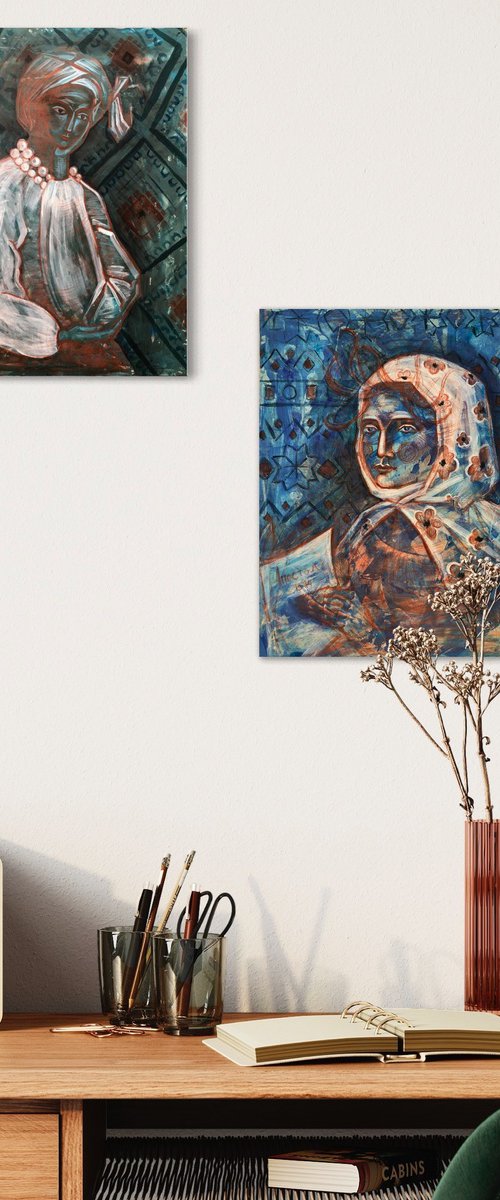 «Woman's  thoughts» and «Wind» by Yuliia Chaika