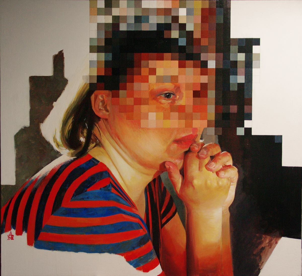 Портрет с руками / Portrait with hands by Khatagti Alan