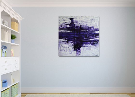 Purple Meltdown (100 x 100 cm) XXL (40 x 40 inches)