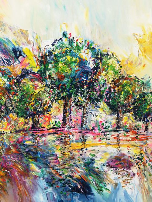 Landscape: Summer Trees L 1 by Peter Nottrott