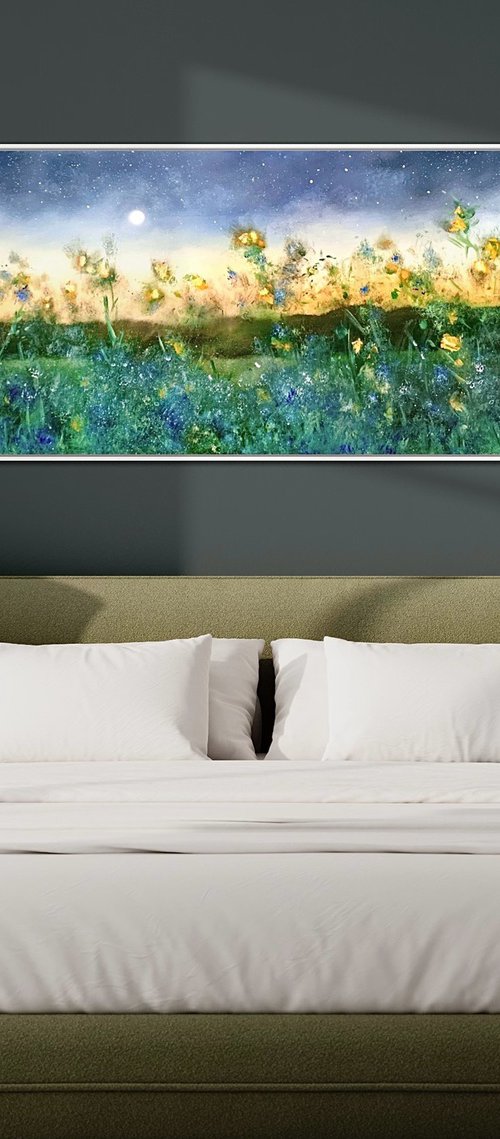 Midsummer Moon Dream In Gold by Jennifer Taylor