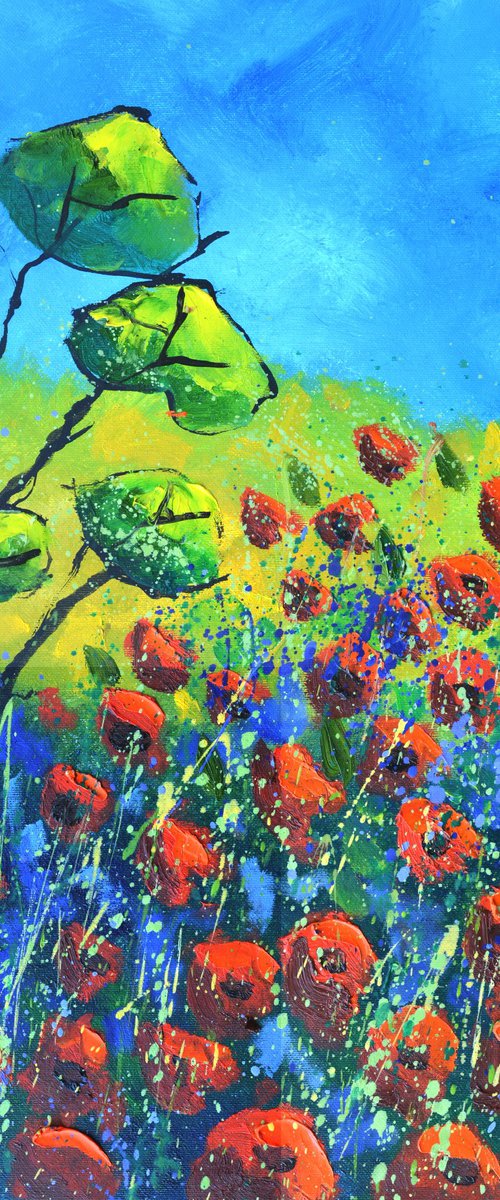 Poppies in Provence 4525 by Pol Henry Ledent