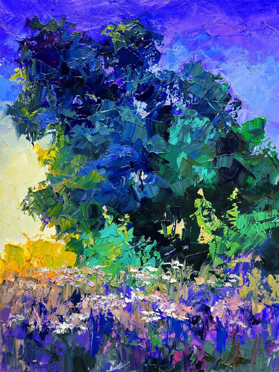 Early Morning In The Meadows By Boris Serdyuk, 12 X 16, Artwork For Sale On Artfinder