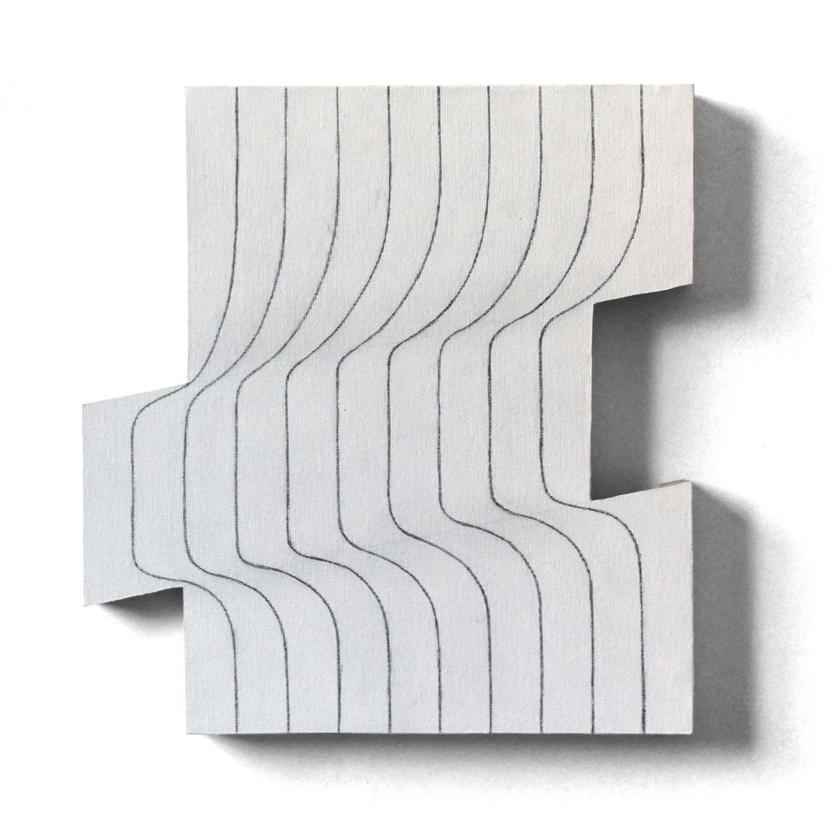 Geometric Abstract Acrylic Painting By Martin Singer, 12 X 13", D9L-24, Original Artwork