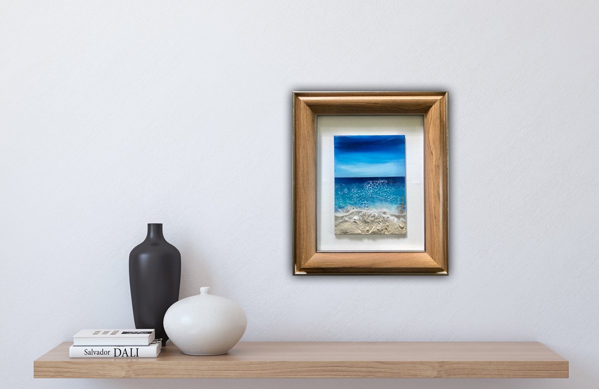 Ocean Waves seascape painting by Ana Hefco