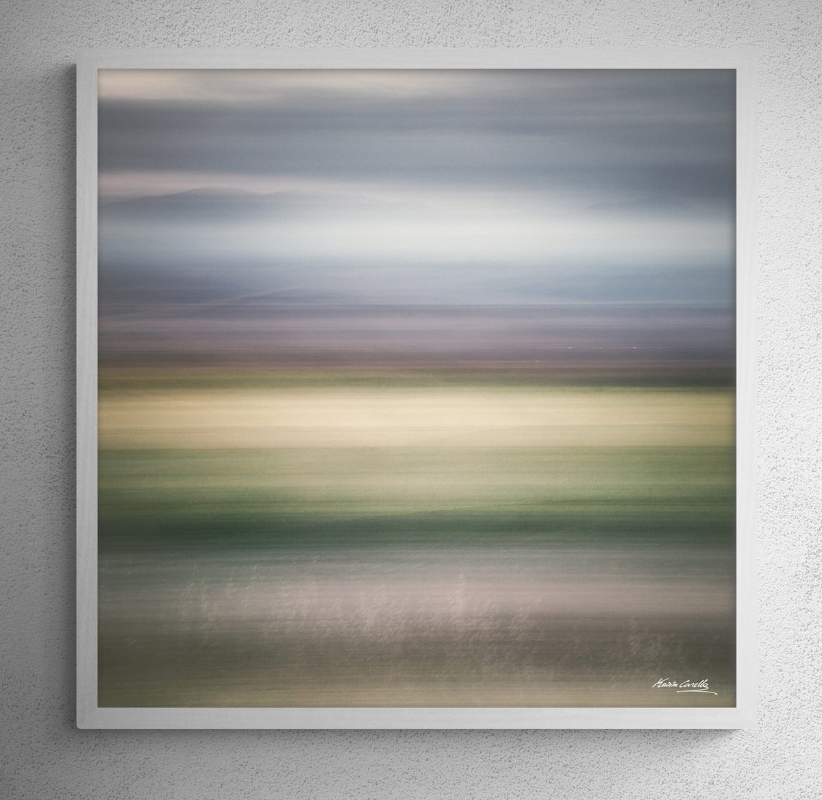 Abstract Landscape Photograph By Karim Carella, 21 X 21", Painted Dream #23 - Rth, Original Artwork