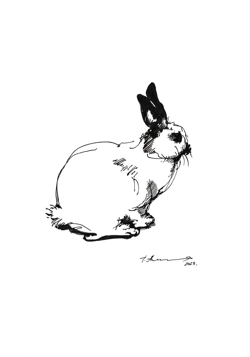 White Rabbit with Black Ears. The Rest. by Tatiana Alekseeva