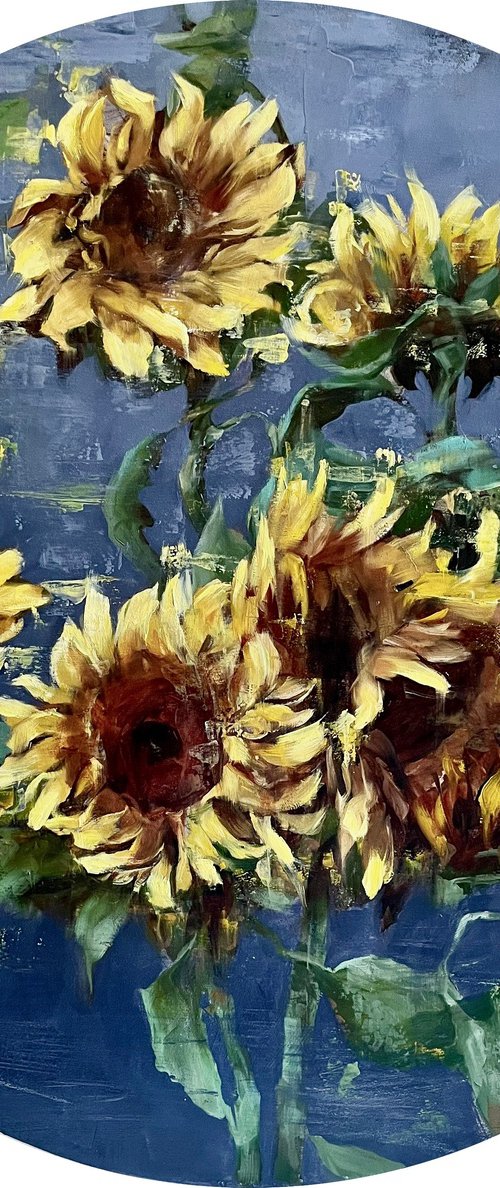 Sunflowers Reverie by Elena Mashajeva-Agraphiotis