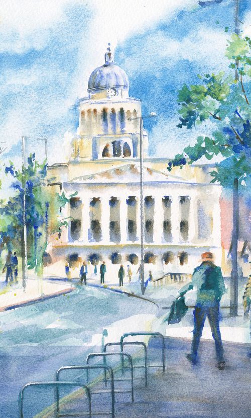 Nottingham cityscape by Anjana Cawdell
