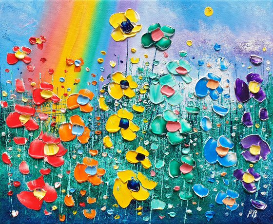 "Rainbow Days & Flowers in Love"