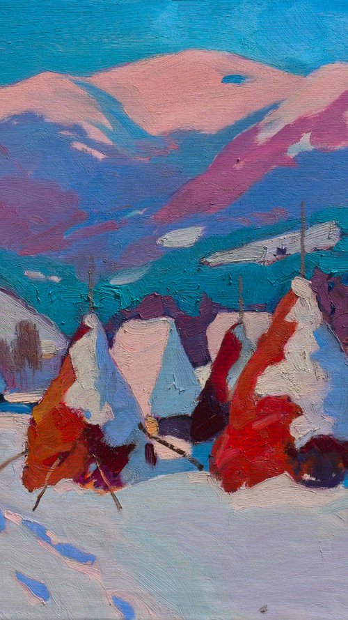 Snow Covered Haystacks by Alexander Shandor