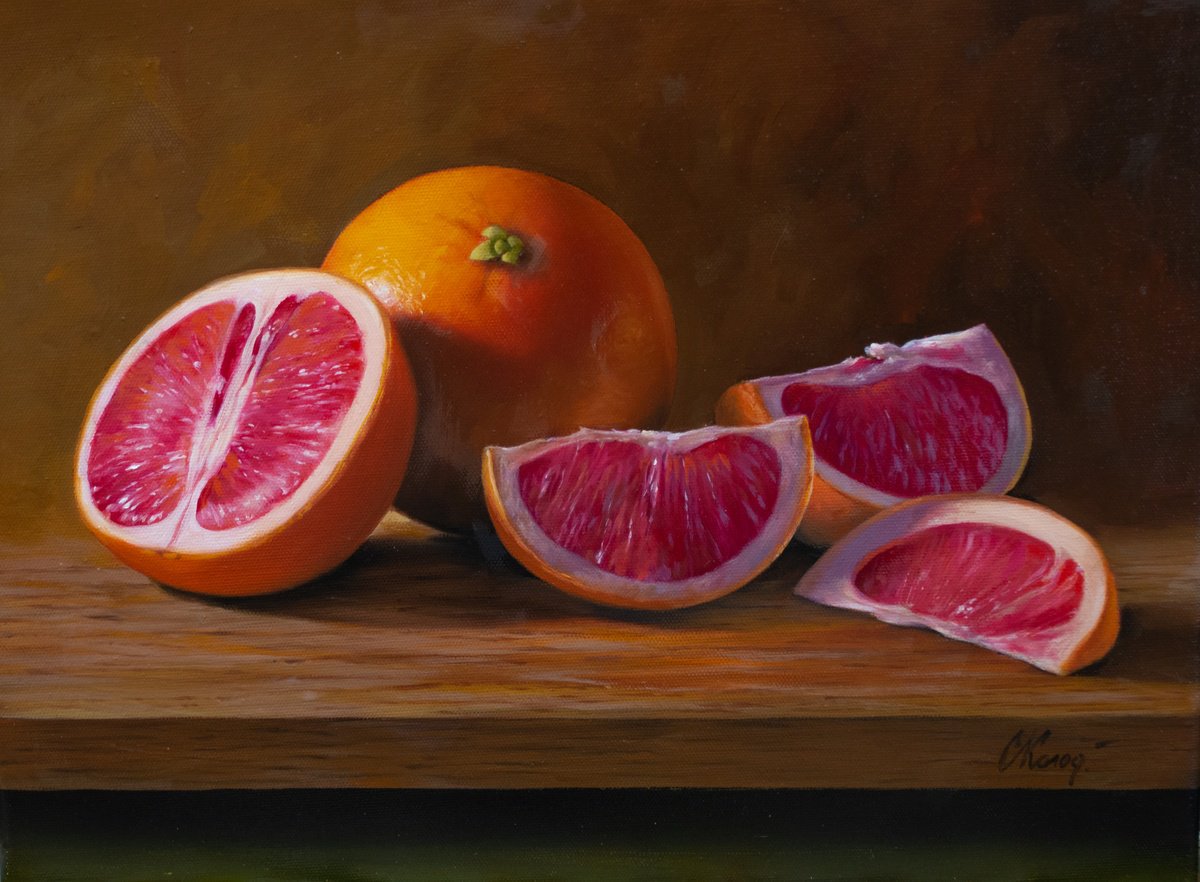 Still Life with Grapefruit/18 by Kolodyazhniy Sergey