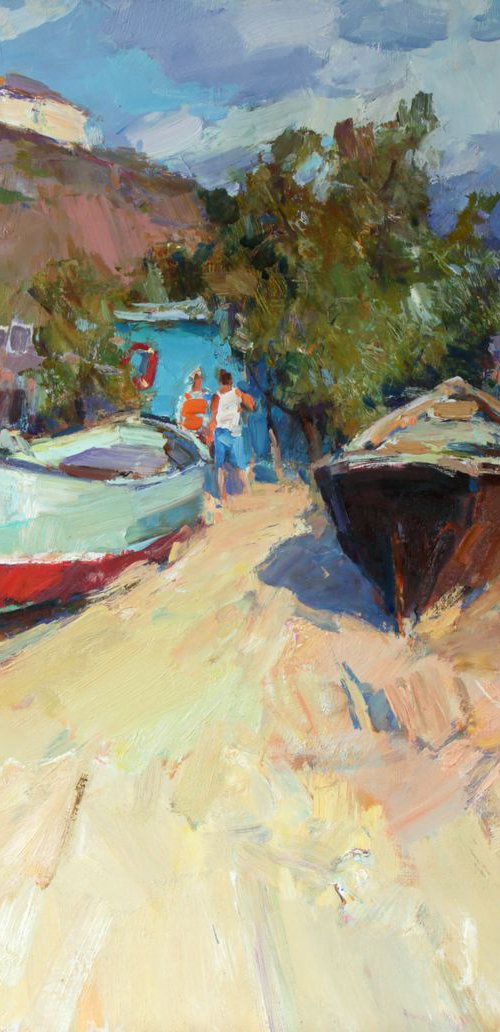 Boat station. Zolotoe. by Aleksandr  Kryushyn