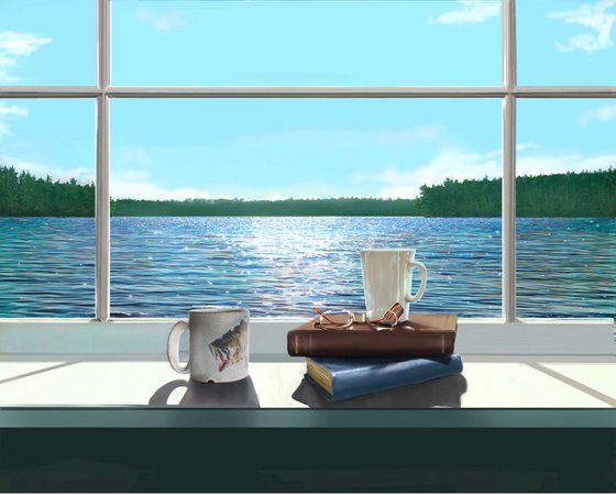 Lake view coffee