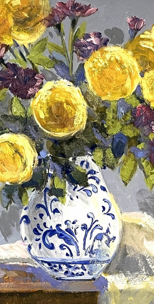Yellow Roses by Gulshaba Abbasova